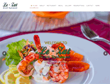 Tablet Screenshot of lezatbeachrestaurant.com